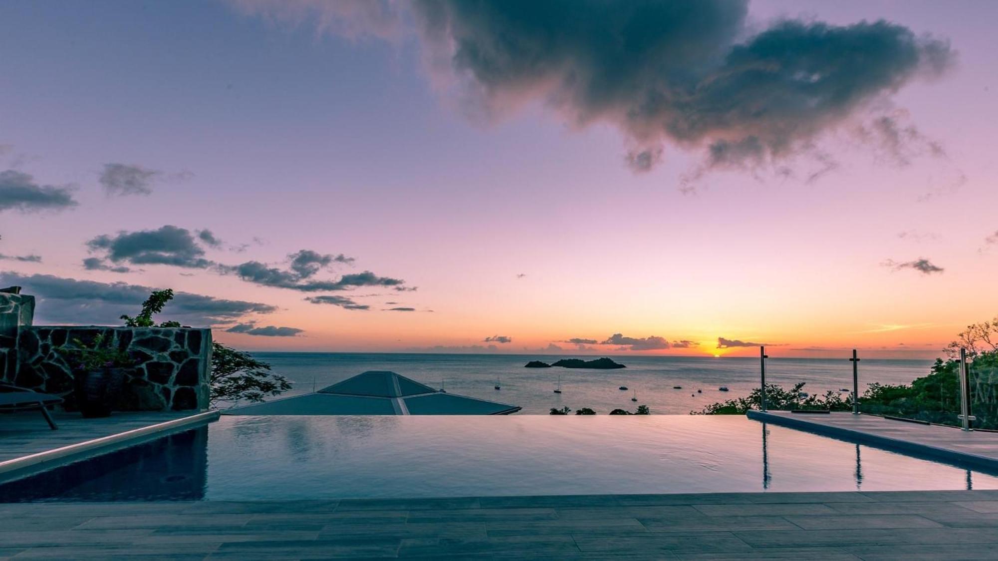 Sunset Palm - Villa Creole Avec Piscine Face Au Coucher De Soleil Et A La Reserve Cousteau 波尔兰特 外观 照片